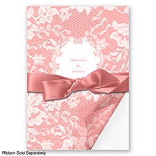Lace Wrap - Coral Reef - Invitation