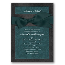 Treasured Jewels Pattern - Onyx & Gem Invitation