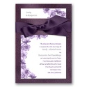 Treasured Jewels Floral - Jasper & Bright White Invitation