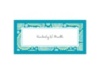 Perfect Paisley Duet - Malibu - Place Card