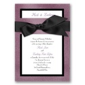 Treasured Jewels Border - Amethyst & Bright White Invitation