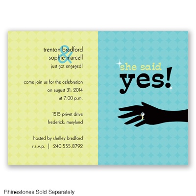 Say Yes - Pool - Engagement Party Invitation