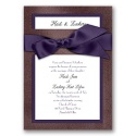 Treasured Jewels Border - Jasper & Bright White Invitation