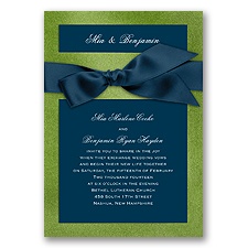 Treasured Jewels Solid - Green Topaz & Bright White Invitation