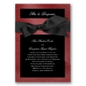 Treasured Jewels Solid - Garnet & Bright White Invitation