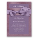 Treasured Jewels Solid - Amethyst & Bright White Invitation