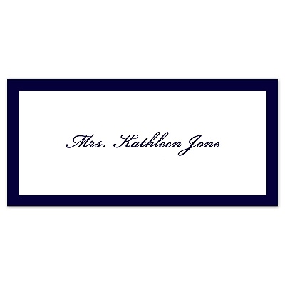 Colored Border - Place Card