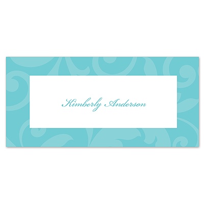 Treasured Jewels Pattern - Pool - Place Card