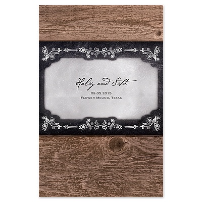 Rustic Chalkboard - Program