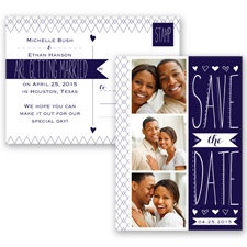 Sweetly Sketched - Lapis - Save the Date Postcard