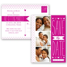 Sweetly Sketched - Begonia - Save the Date Postcard