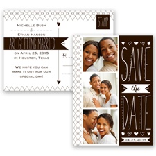 Sweetly Sketched - Chocolate - Save the Date Postcard