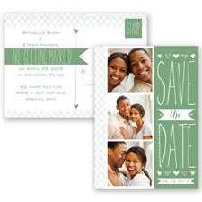 Sweetly Sketched - Clover - Save the Date Postcard