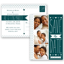 Sweetly Sketched - Gem - Save the Date Postcard