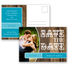 Rodeo Romance - Malibu - Save the Date Postcard