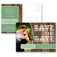 Rodeo Romance - Clover - Save the Date Postcard