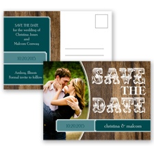 Rodeo Romance - Gem - Save the Date Postcard
