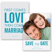 First Comes Love - Malibu - Save the Date