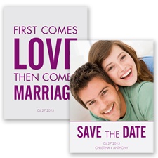 First Comes Love - Sangria - Save the Date