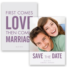 First Comes Love - Wisteria - Save the Date