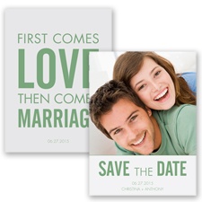 First Comes Love - Clover - Save the Date