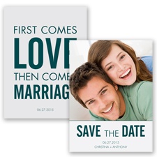 First Comes Love - Gem - Save the Date