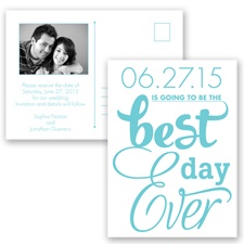 Best Day Ever - Pool - Save the Date Postcard