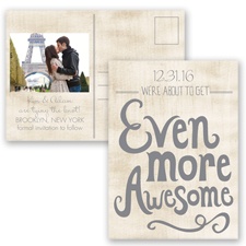Awesome Couple - Mercury - Save the Date Postcard