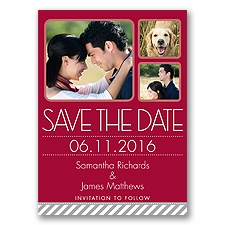 Furry Friend - Apple - Photo Save the Date Postcard