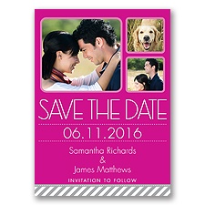 Furry Friend - Begonia - Photo Save the Date Postcard