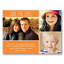 From Kids to Kisses - Tangerine - Save the Date