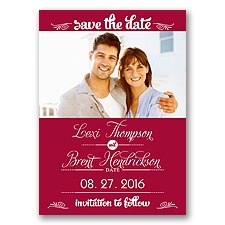 Sweetest Date - Apple - Photo Save The Date Magnet
