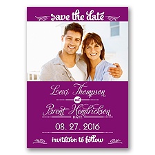 Sweetest Date - Sangria - Photo Save The Date Magnet