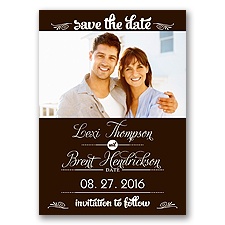 Sweetest Date - Chocolate - Photo Save The Date Magnet