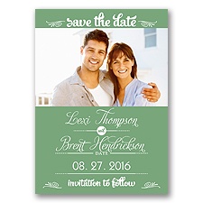 Sweetest Date - Clover - Photo Save The Date Magnet