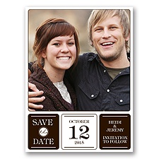 Photo Fantastic - Chocolate - Save the Date