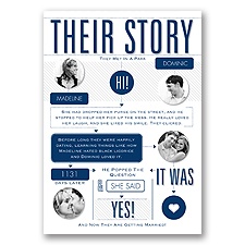 Our Love Story - Marine - Invitation