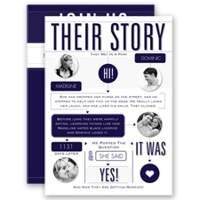 Our Love Story - Lapis - Invitation