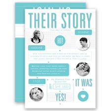 Our Love Story - Pool - Invitation