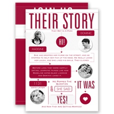Our Love Story - Apple - Invitation