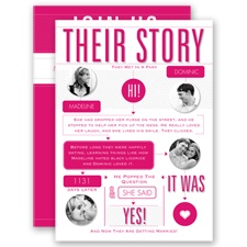 Our Love Story - Watermelon - Invitation