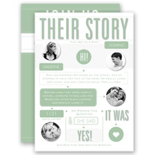 Our Love Story - Meadow - Invitation