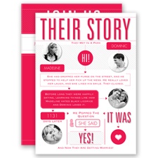 Our Love Story - Poppy - Invitation