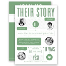 Our Love Story - Clover - Invitation