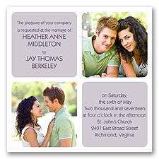 Window of Love - Plum - Invitation