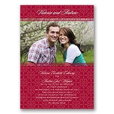 Victorian Charm - Apple - Invitation