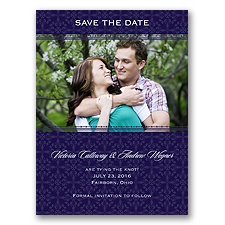 Victorian Charm - Lapis - Save the Date