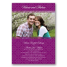 Victorian Charm - Sangria - Invitation
