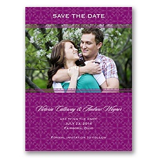 Victorian Charm - Sangria - Save the Date