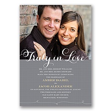 Truly In Love Photo - Invitation